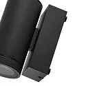 Deko-Light facade spotlight SHORELINE PRO GU10 ROUND 1 flame, cylindrical, with lamp socket GU10 IP65, dark grey