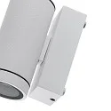 Deko-Light facade spotlight SHORELINE PRO GU10 ROUND 1 flame, cylindrical, with lamp socket GU10 IP65, white