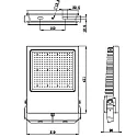 Deko-Light Outdoor LED floodlight ATIK, IP65 / IP44, 242W, 4000K 31800lm 110°, black