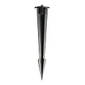 Outdoor LED spot 8W RGBW, IP65, 24V DC, RGB + 3000K 389lm 20°, die-cast aluminum, black grey