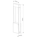 Deko-Light Outdoor LED floor lamp CHERTAN 1000, height 100cm, IP54, 12W 3000K 640lm 120°, die-cast aluminum, dark grey