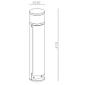 Deko-Light Socket tower 2-fold, IP44, 220-240V AC / 50-60Hz, die-cast aluminum, with LED lighting, 4.8W 3000K 150lm
