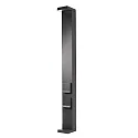 energy column LERNA 100 2-fold, with lighting, dark grey