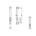 Deko-Light energy column LERNA 600 2-fold, with lighting, dark grey