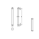 Deko-Light bollard lamp LERNA 600 down, CCT Switch IP65, dark grey 