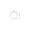 Deko-Light Decorative outdoor Ball luminaire 45, Ø 45cm, IP65 / IP44, E27 max. 42W, plastic PE, white