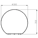 Deko-Light Decorative luminaire Ball 40 outdoor luminaire, 220-240V AC / 50-60Hz, E27, 42W, IP65