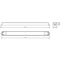 Deko-Light control gear LONG-FLAT DIM CV - 24V 50-150W voltage constant, 1 channel, black