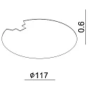 Deko-Light Rear cover for series UNI II MAX, Ø 11.7cm, white