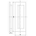 Deko-Light Cover Curve for recessed LED wall luminaire LIGHT base III outdoor, black