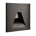 Cover SQUARE Angle for recessed LED wall luminaire ALWAID, jet black