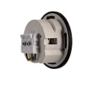 Cover ROUND Eye for recessed LED wall luminaire ALWAID, jet black