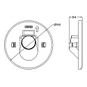 Cover ROUND Eye for recessed LED wall luminaire ALWAID, jet black