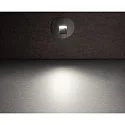 Cover ROUND for recessed LED wall luminaire ALWAID, jet black