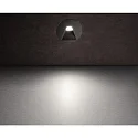 Cover ROUND Angle for recessed LED wall luminaire ALWAID, jet black
