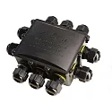 Deko-Light Outdoor Multi 10-fold-distributor for 2-10 cable 4-14 mm, 0.5-4 mm², max. 450V AC/24A