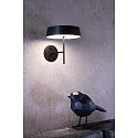 Deko-Light Wall holder for magnetic luminaire MIRAM, B/H: 8,5cm/9,6cm, black