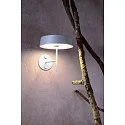 Deko-Light Wall holder for magnetic luminaire MIRAM, B/H: 8,5cm/9,6cm, grey