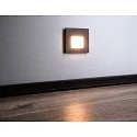 Deko-Light cover ALWAID 2 - MILKY square, deep black