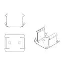 Deko-Light mounting bracket SANOTRUNK UNIVERSAL REGENT ICE set of 2, silver