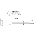 Cable system, Weipu HQ 12/24/48V Feed-in cable 5-pin, 3 meters