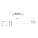  Cable system, Weipu HQ 12/24/48V Feed-in cable 2-pin, 5 meters