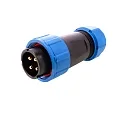 WEIPU HQ 12 / 24 / 48V socket 4-pin, MALE, IP67