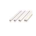  AU-01-08, flat U-profile for 8 - 9,3 mm LED stripes, 200cm, matt brushed black