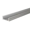 AU-01-12, flat U-profile for 12 - 13,3 mm LED stripes, 100cm, anodized aluminum