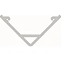 Corner profile AV-05-15 for 15 mm LED Stripes, silver matt, anodised, 200cm
