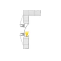 Deko-Light Drywall profile wallvoute EL-02-12 for 12 - 13,3 LED stripes, 100cm, matt silver anodized