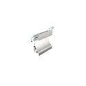 Deko-Light Drywall profile wallvoute EL-02-12 for 12 - 13,3 LED stripes, 100cm, matt silver anodized
