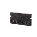 Endcaps P-AU-01-08, 14 mm, 2 items, black