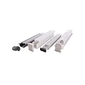  Accessories for LED profile P-AL-01-10 endcaps, 2 items, grey