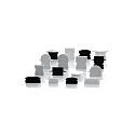  Accessories for LED profile P-EL-01-08 endcaps, 2 items, grey