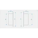 Endcaps c-P-EL-02-10 set 2 items, white
