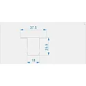 Endcaps c-P-ET-03-10 set 2 items, white