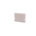 Endcaps H-AU-01-10, 16 mm, 2 items, white