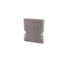 Endcaps H-AU-02-12, 18 mm, 2 items, grey