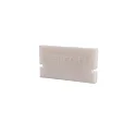 Endcaps H-AU-01-15, 21 mm, 2 items, white