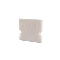 Endcaps H-AU-02-15, 21 mm, 2 items, white