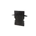 Endcaps H-ET-02-08, 23 mm, 2 items, black