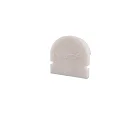 Endcaps R-AU-01-10, 16 mm, 2 items, white