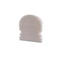 Endcaps R-AU-02-15, 21 mm, 2 items, white