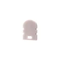 Accessories for LED Profil R-AU-02-05 - endcaps, 2 items, white