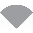End cap R-AV-05-15 set 2 pcs., silver