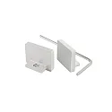 Reprofile endcaps P-AU-10-12 set 2 items, aluminum, anodized, 18.2mm, silver