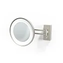 mirror with lighting BS 36 LED 3-fold IP 44, nickel satined 