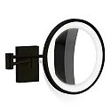 mirror with lighting BS 40 LED 3-fold IP 44, black matt 