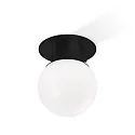 Ceiling luminaire GLOBE 20, E27, IP44, black matt